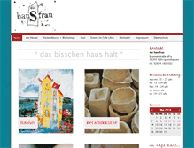 Tablet Screenshot of diehausfrau.net